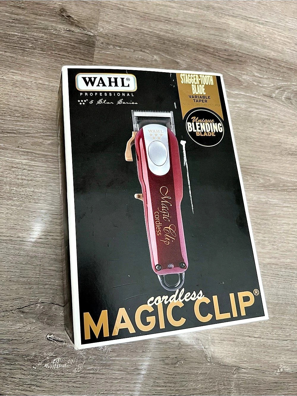 Wahl Magic Clip Cordless Hair Clipper Red & Black